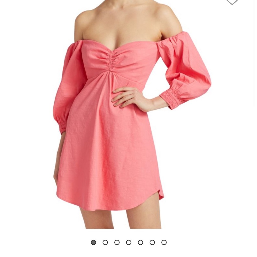 ALC Mila Off The Shoulder Linen Mini Dress
Lychee